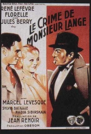 ,《Le Crime de Monsieur Lange》海报